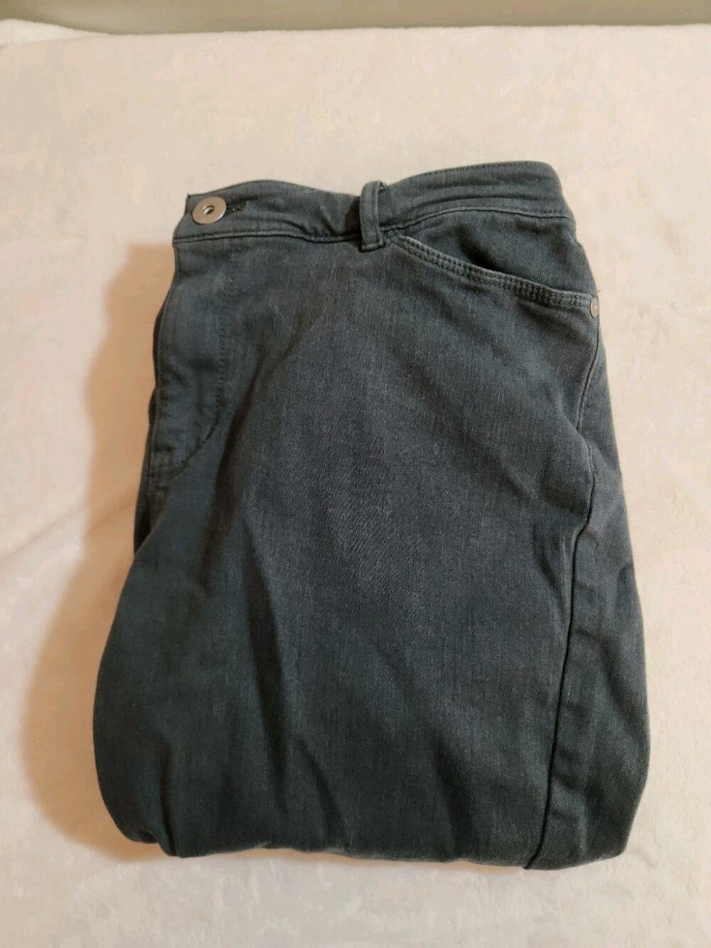 J.Jill Boyfriend Straight Leg Ankle Pants Womens 16P 16 Petite Blue Chino